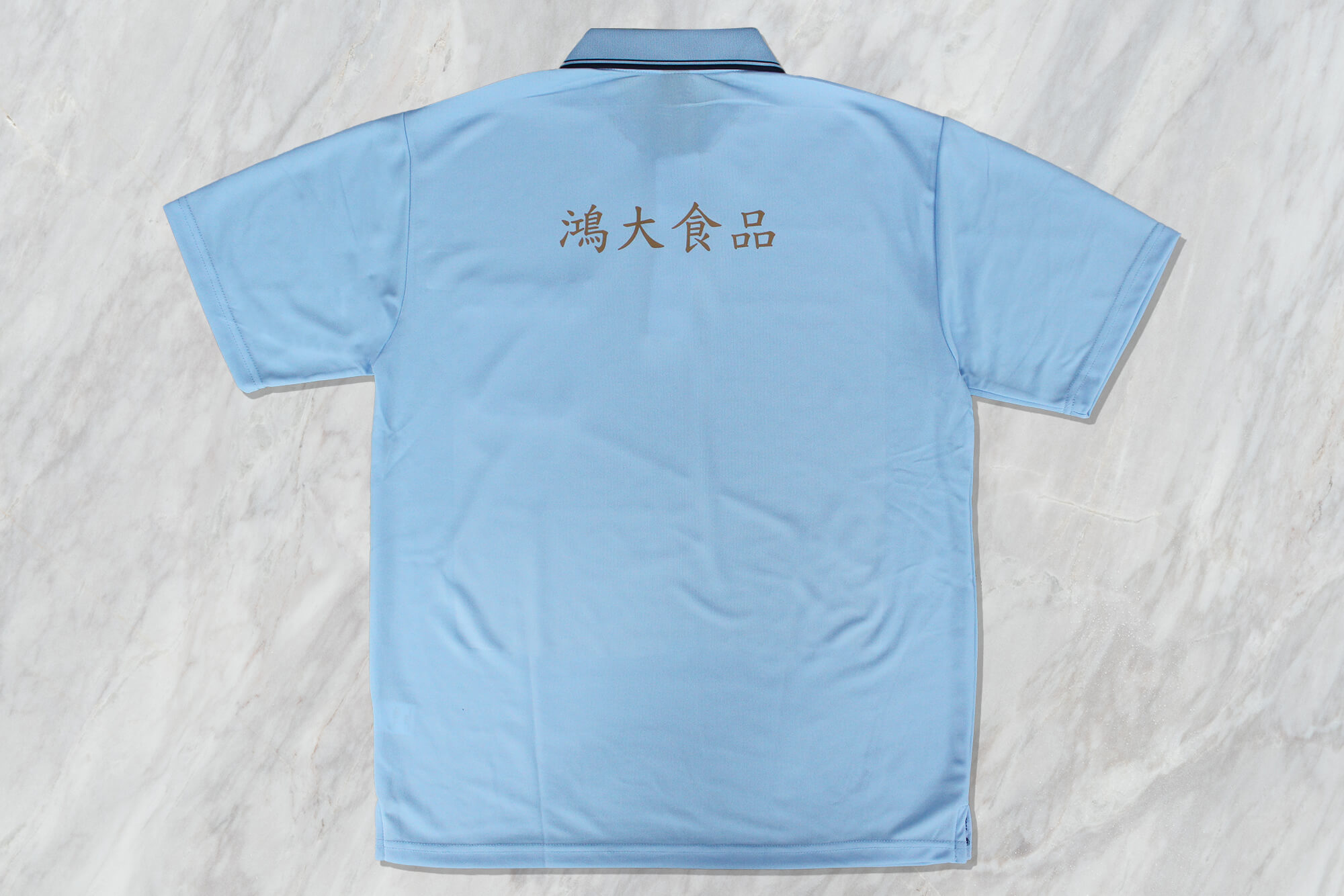客製化間色領排汗POLO衫｜鴻大食品的第2張圖片