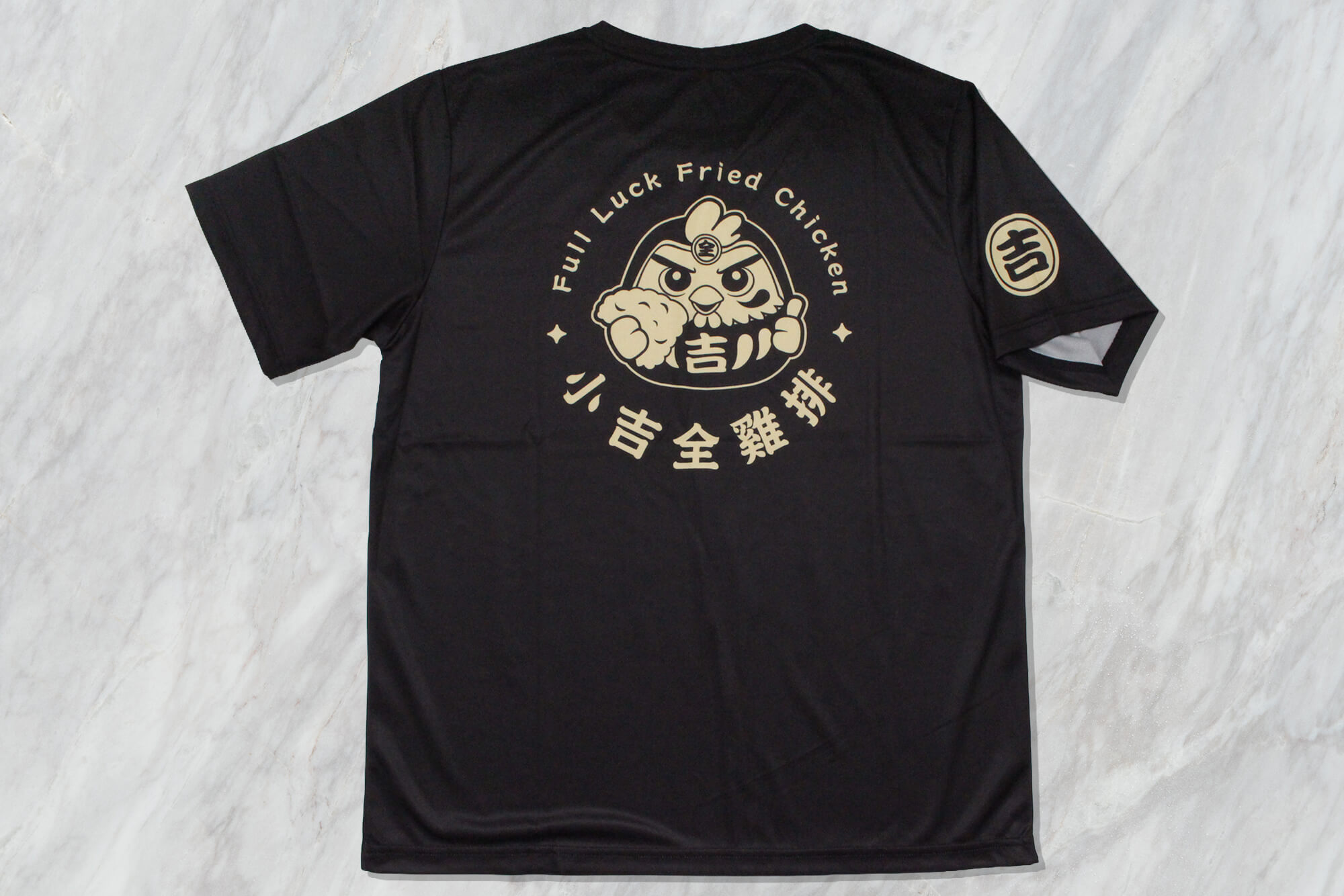 客製化排汗圓領短T(鳥眼)｜小吉雞排的第3張圖片